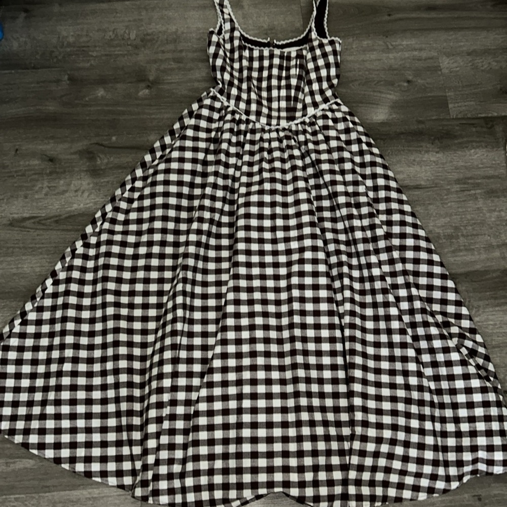 ❤️‍🔥Firm Price❤️‍🔥 NWOT WAYF Plaid Drop-Waist Midi Dress - Picture 7 of 13